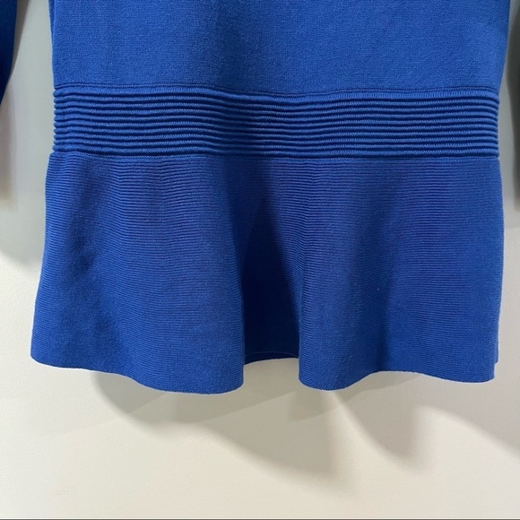 Talbots SP Blouse Long Sleeve Blue Women Flowy Hem - Picture 3 of 16